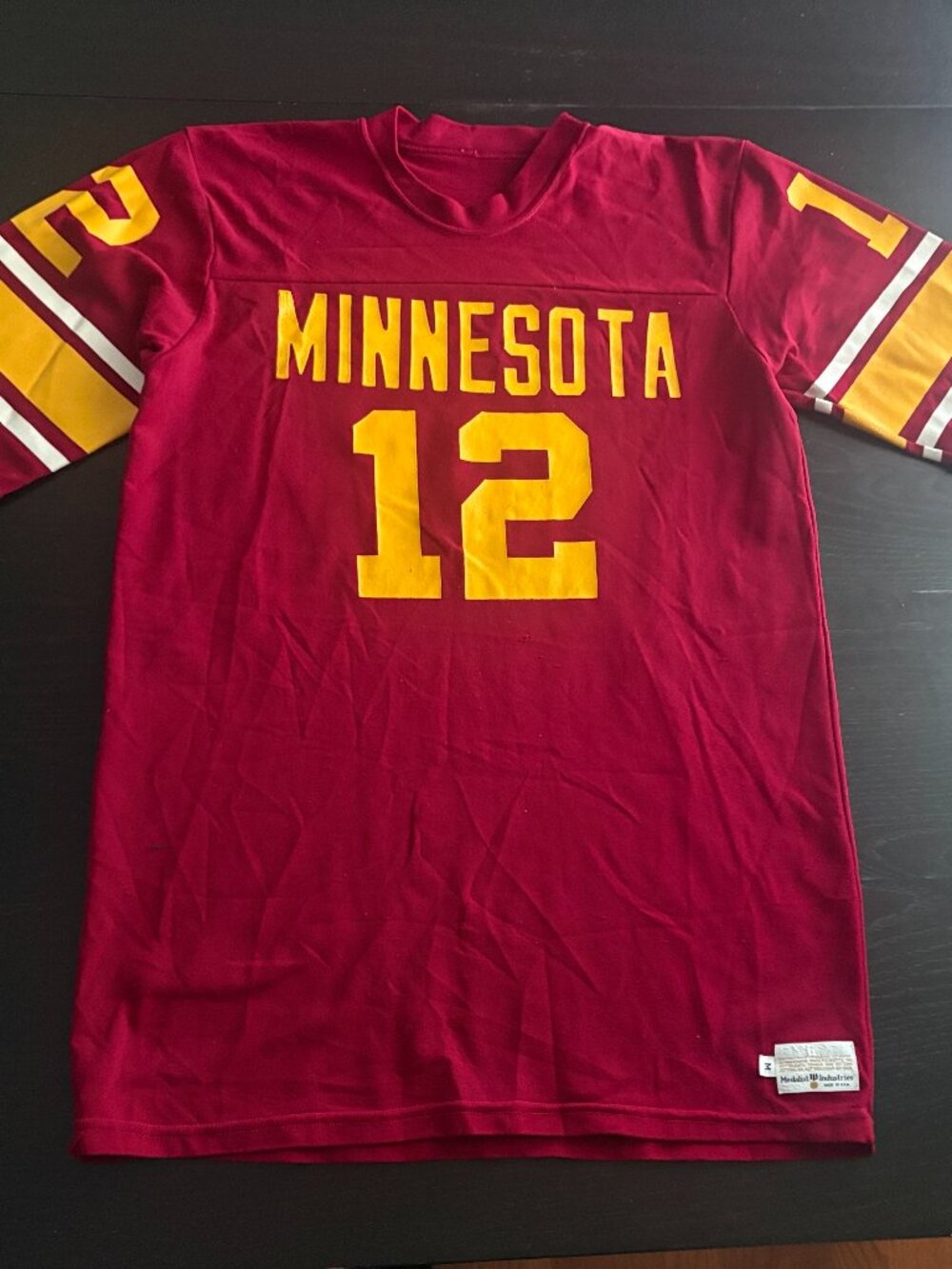 NEW Vintage 70s Mens Minnesota Gophers #12 Medalist Industries Jersey Size M